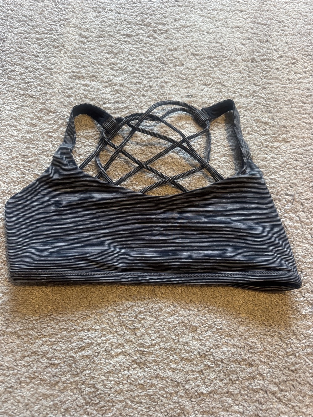 EUC lululemon energy bra “wild”